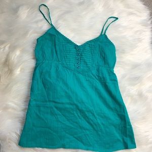 Turquoise summer tank top
